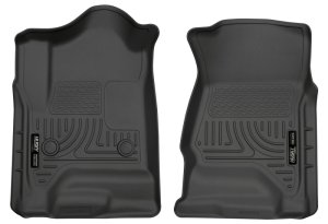 Chevrolet Silverado 1500 Front Floor Liners - Husky Liners - WeatherBeater - Black - 2014